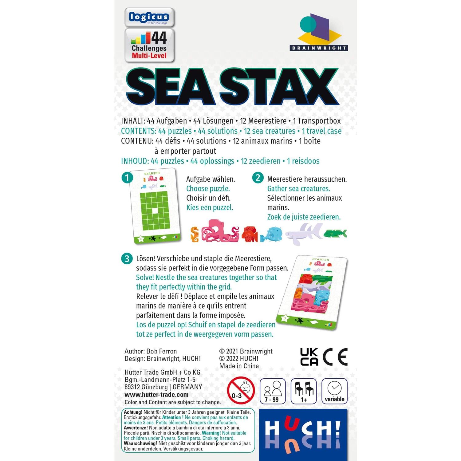 Bild: 4260071882554 | Sea Stax | Bob Ferron | Spiel | Deutsch | 2022 | Huch & Friends