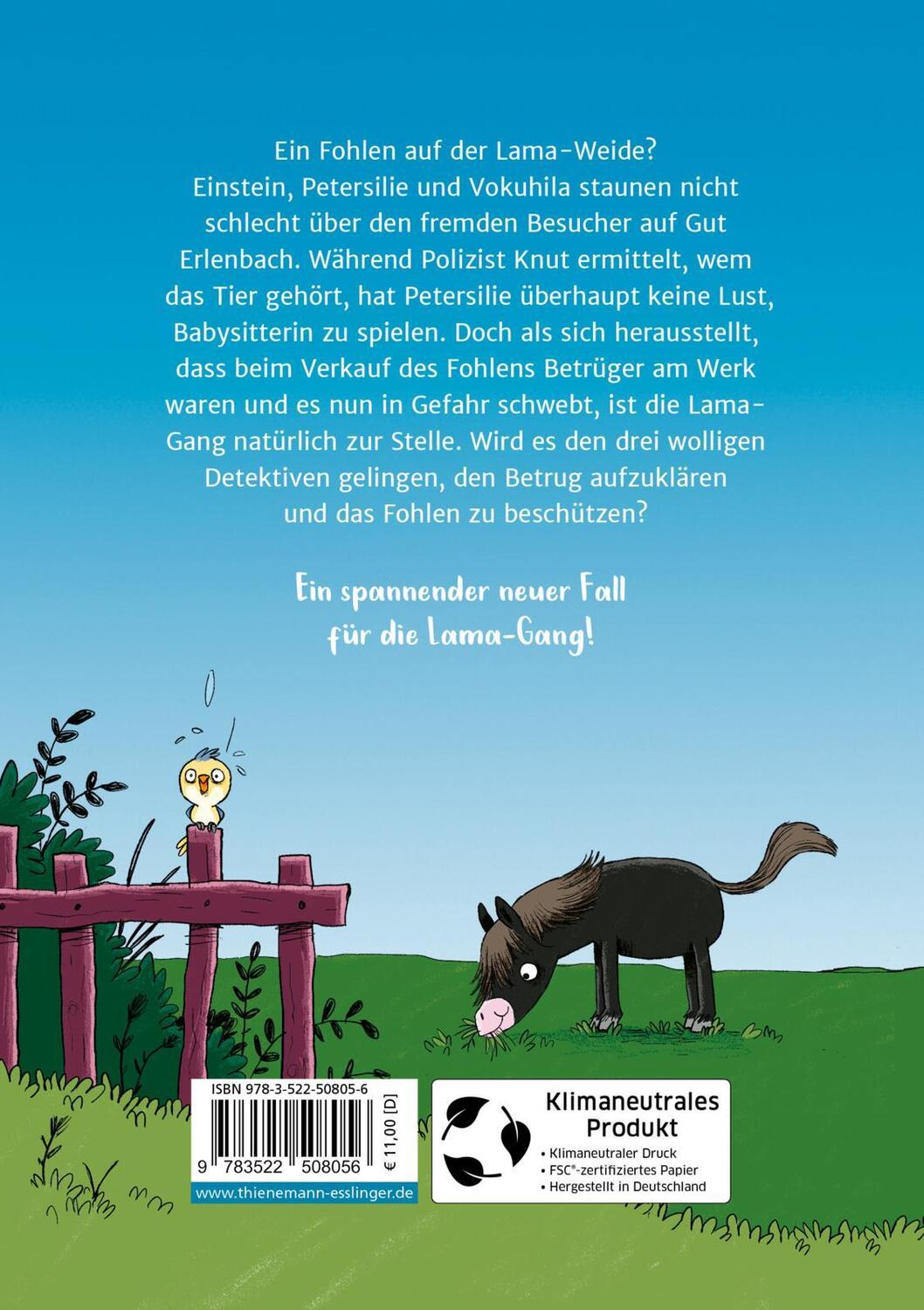 Rückseite: 9783522508056 | Die Lama-Gang. Mit Herz &amp; Spucke 4: Auf die Hufe, fertig los! | Buch