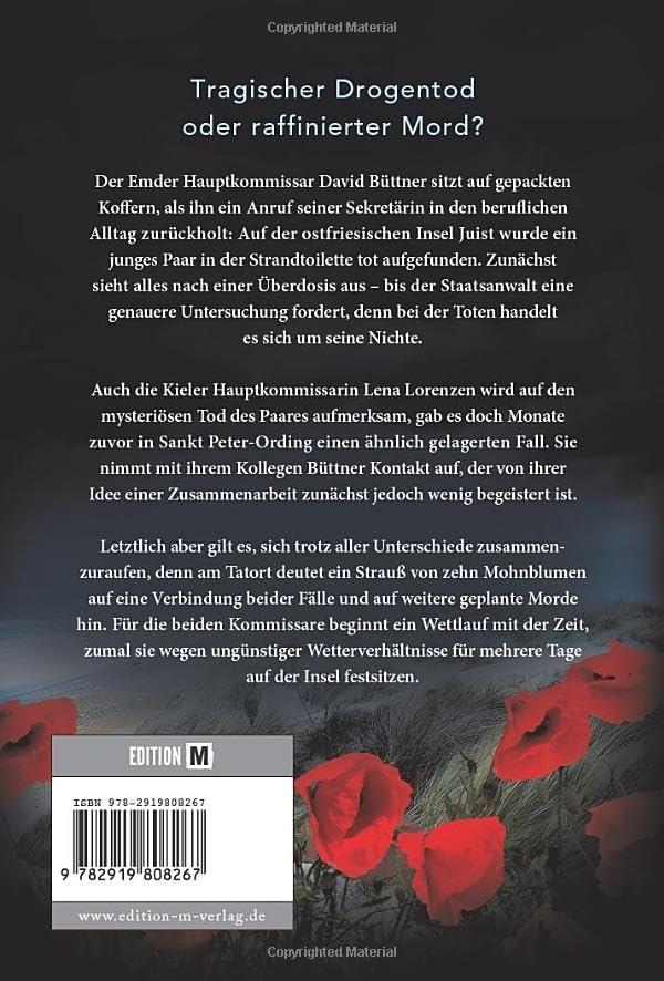 Rückseite: 9782919808267 | Juister Mohn | Ostfrieslandkrimi | Elke Bergsma (u. a.) | Taschenbuch