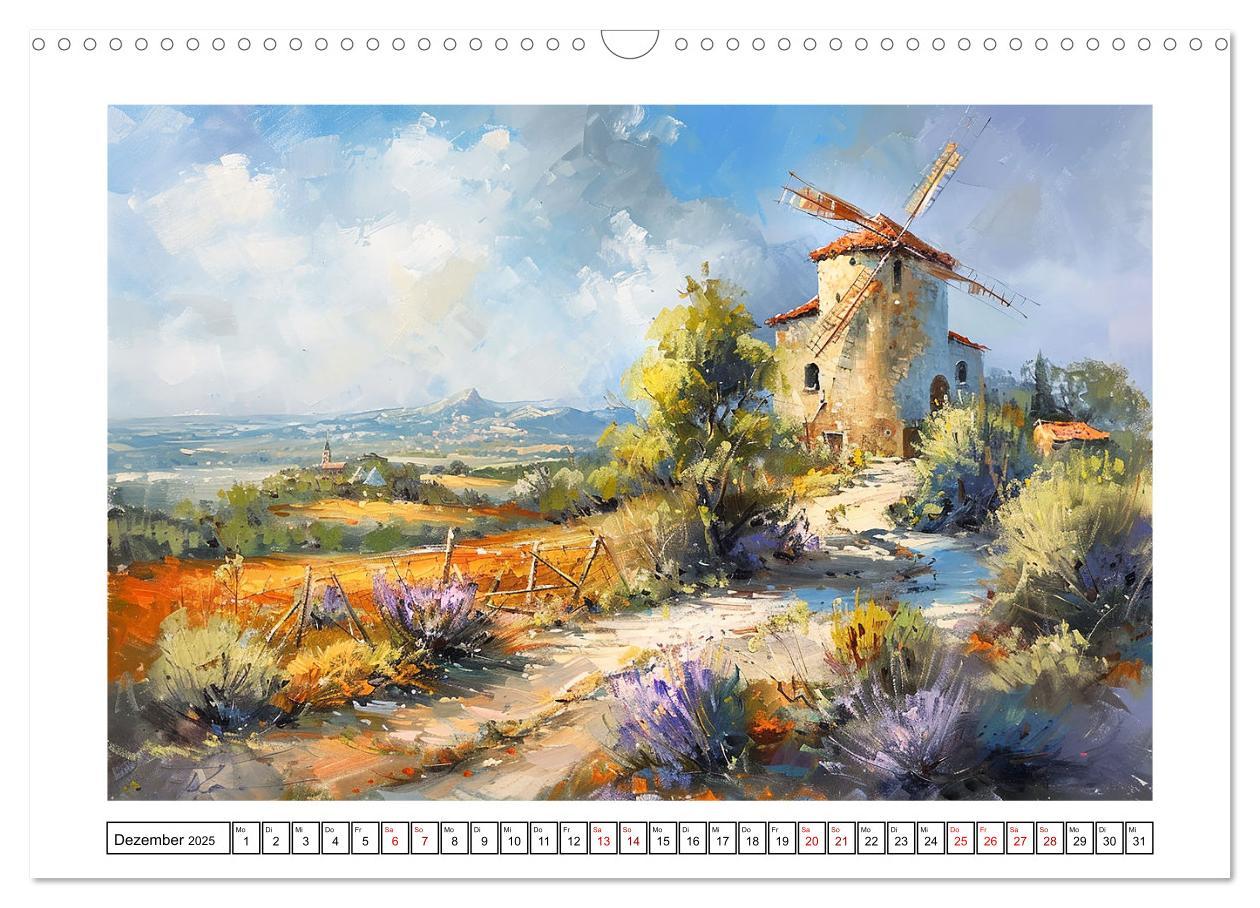 Bild: 9783457139493 | Toskana bis Provence (Wandkalender 2025 DIN A3 quer), CALVENDO...