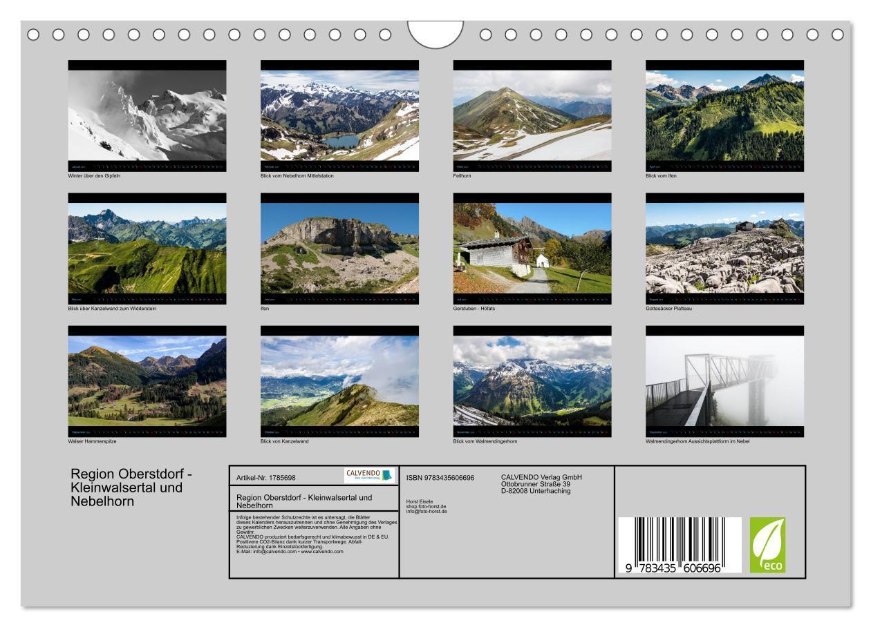 Bild: 9783435606696 | Region Oberstdorf - Kleinwalsertal und Nebelhorn (Wandkalender 2025...