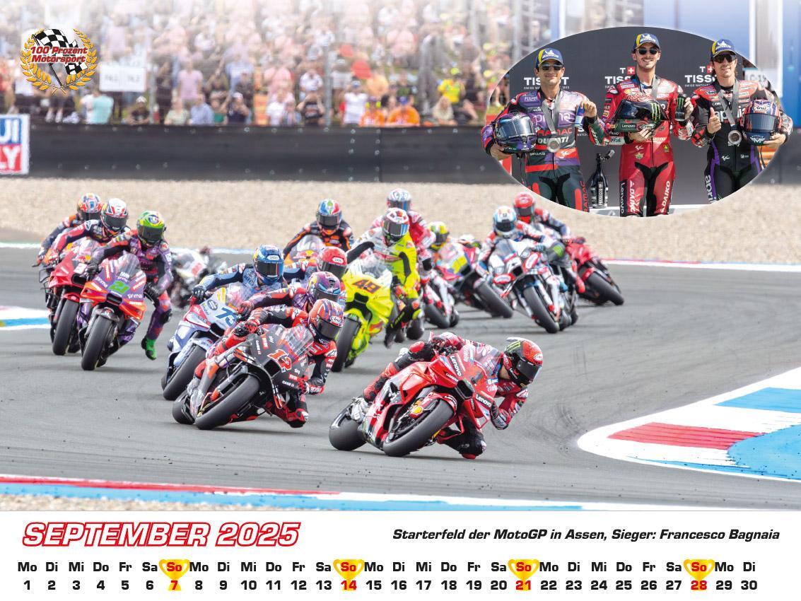 Bild: 9783948794668 | Motorrad Grand Prix Kalender 2025 | Frank Pommer | Kalender | Deutsch