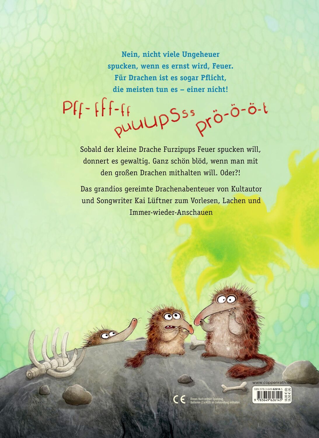 Rückseite: 9783649626145 | Furzipups, der Knatterdrache | Kai Lüftner | Buch | Furzipups | 32 S.