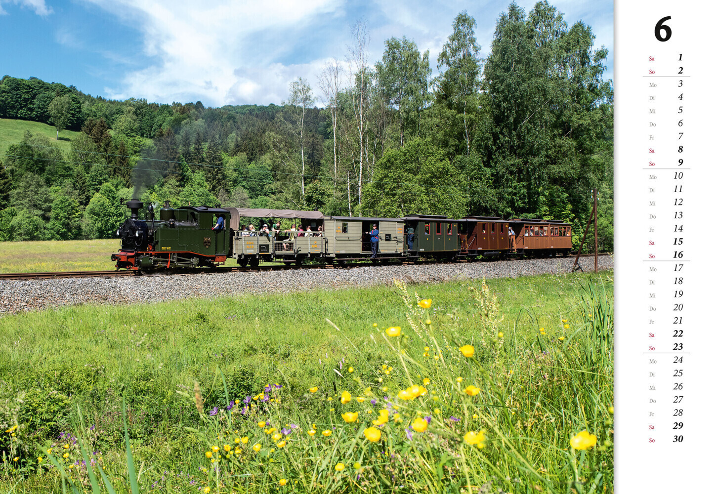 Bild: 9783964536396 | Schmalspurbahnen 2024 | zwischen Ostsee und Erzgebirge | Kalender