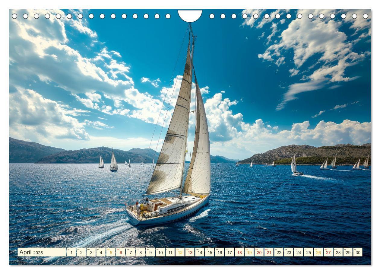 Bild: 9783383779572 | Segeln - schöne Momente (Wandkalender 2025 DIN A4 quer), CALVENDO...