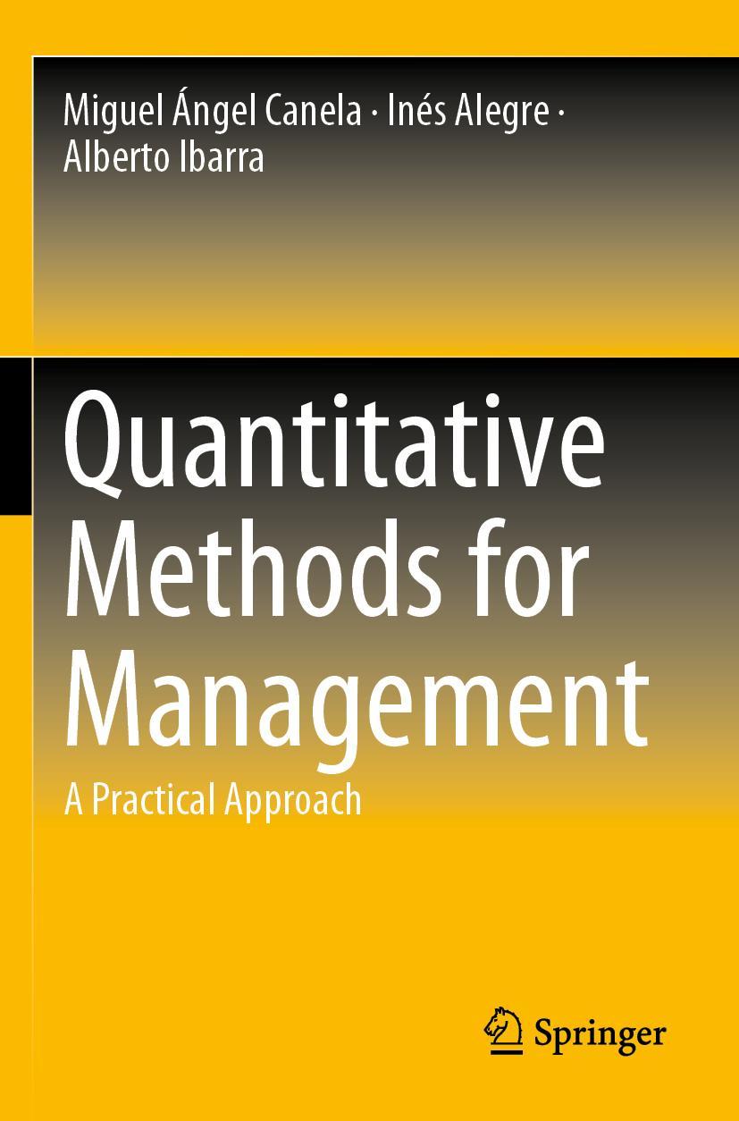 Cover: 9783030175566 | Quantitative Methods for Management | A Practical Approach | Buch