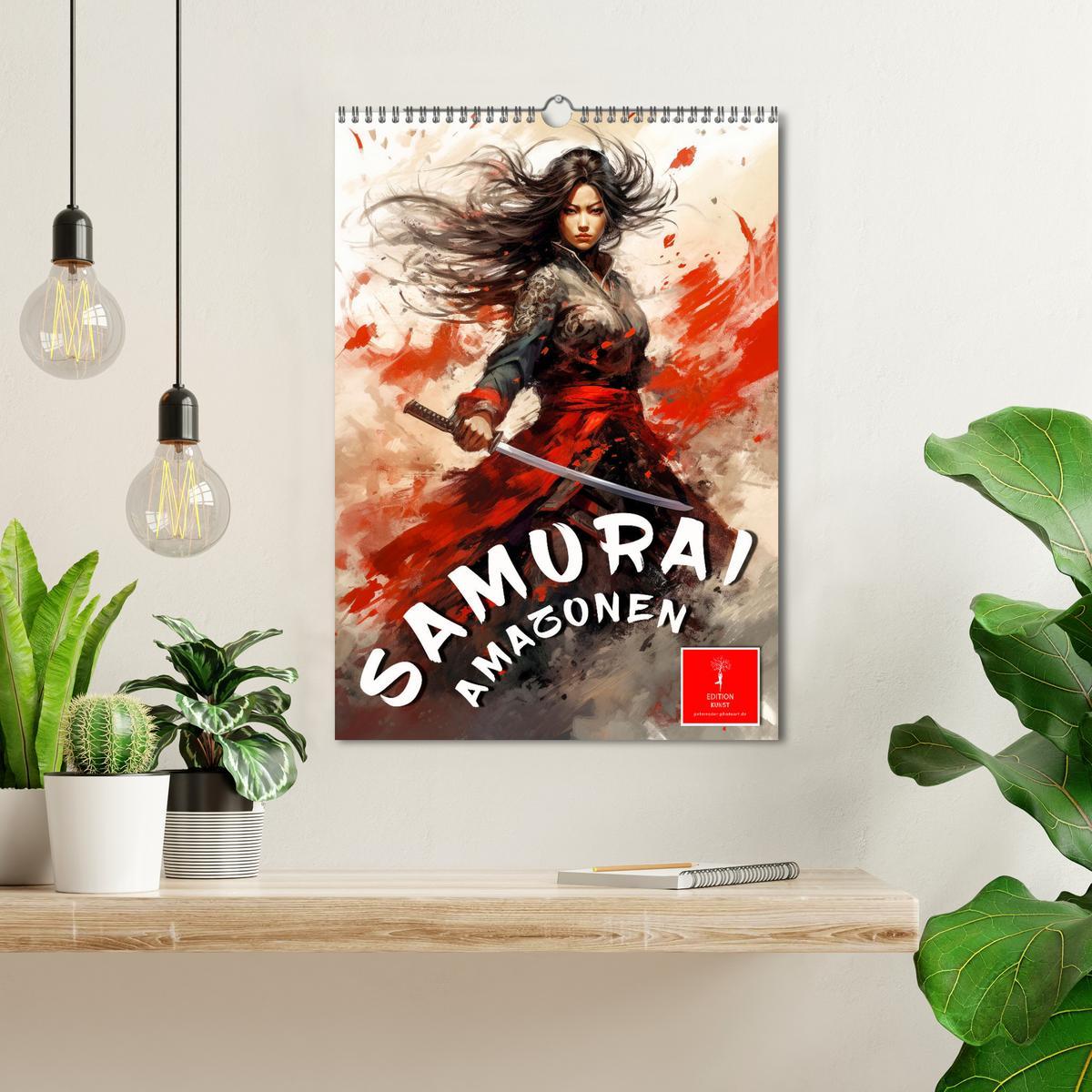 Bild: 9783435845316 | Samurai Amazonen (Wandkalender 2025 DIN A3 hoch), CALVENDO...