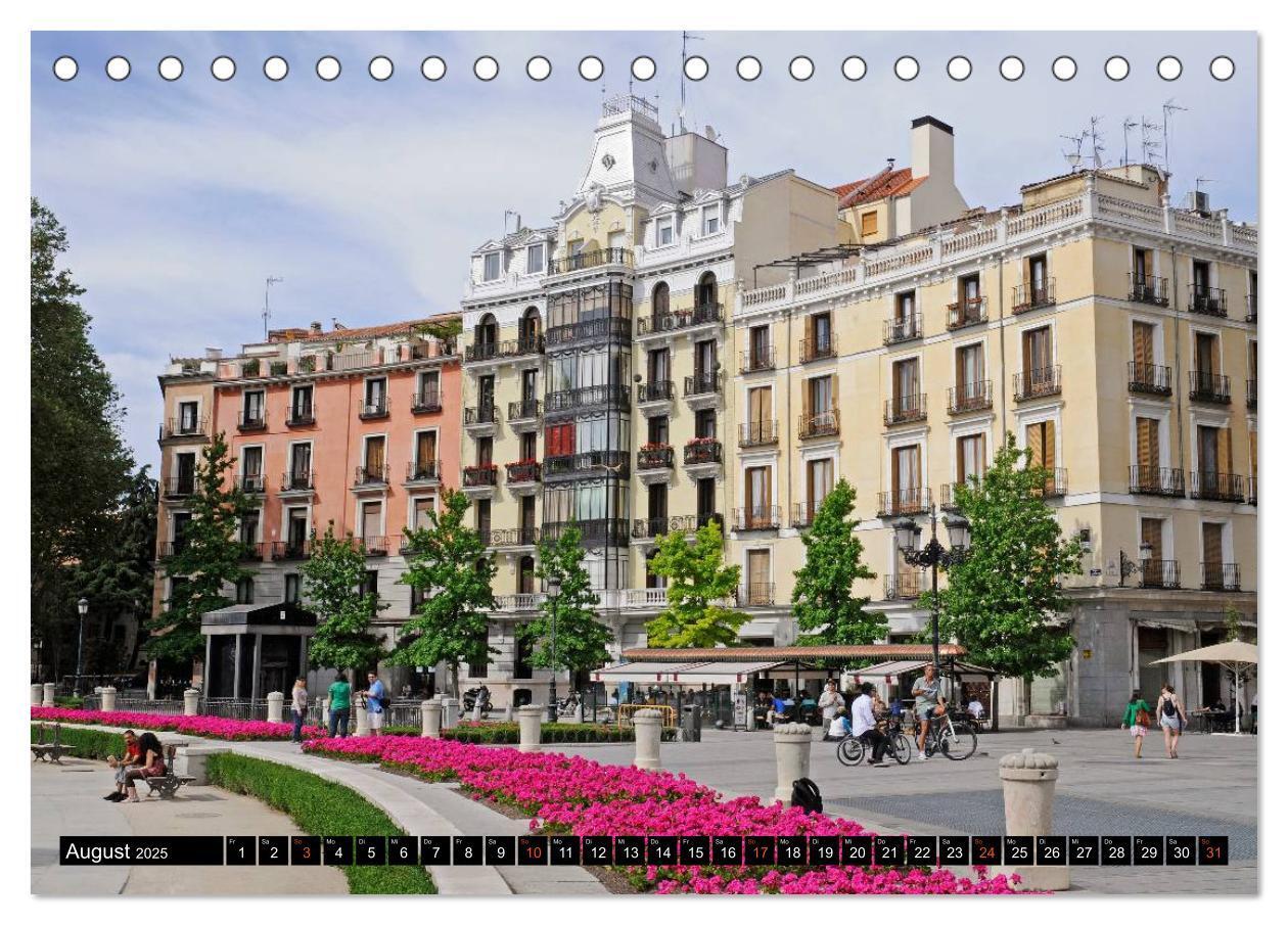 Bild: 9783435818686 | Madrid (Tischkalender 2025 DIN A5 quer), CALVENDO Monatskalender