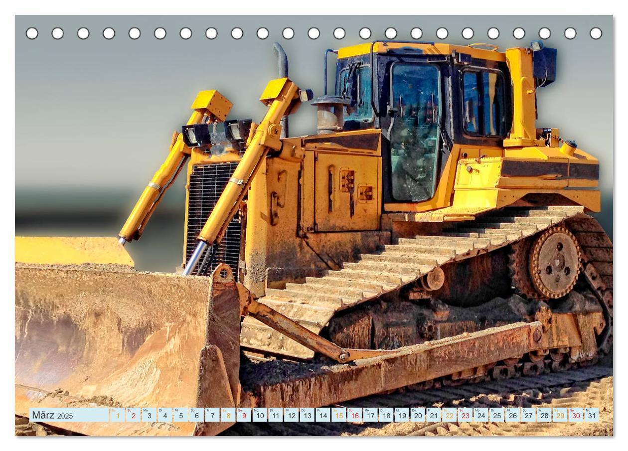 Bild: 9783435289363 | Bulldozer - bärenstarke Arbeitstiere (Tischkalender 2025 DIN A5...