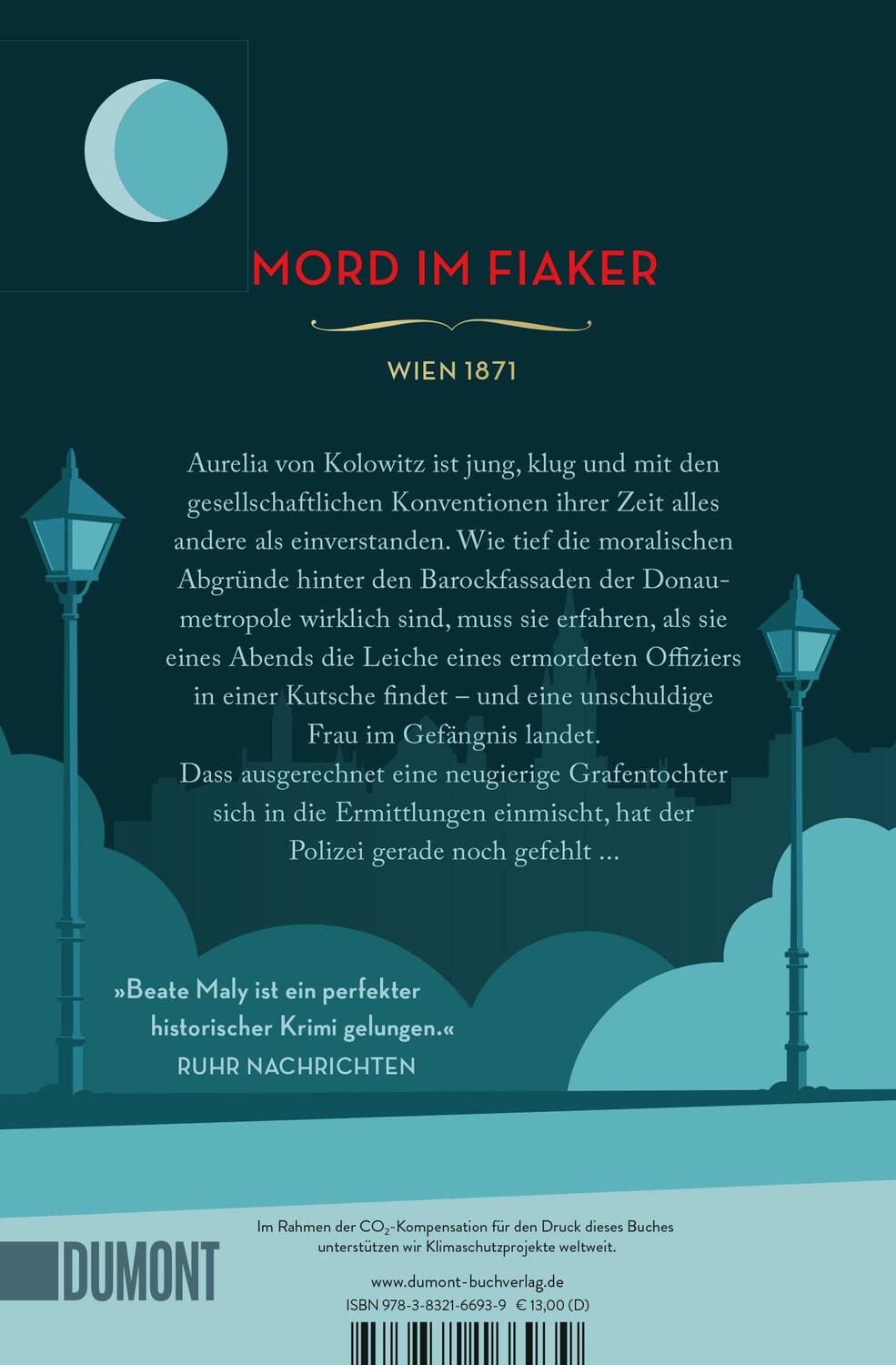 Rückseite: 9783832166939 | Aurelia und die letzte Fahrt | Ein historischer Wien-Krimi | Maly