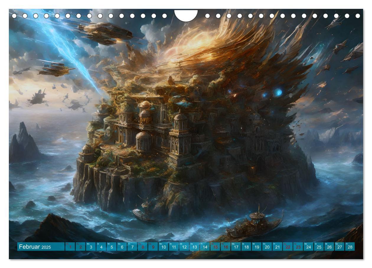 Bild: 9783457015773 | Visionen aus Atlantis (Wandkalender 2025 DIN A4 quer), CALVENDO...