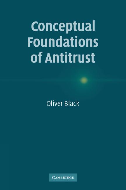 Cover: 9780521142076 | Conceptual Foundations of Antitrust | Oliver Black | Taschenbuch