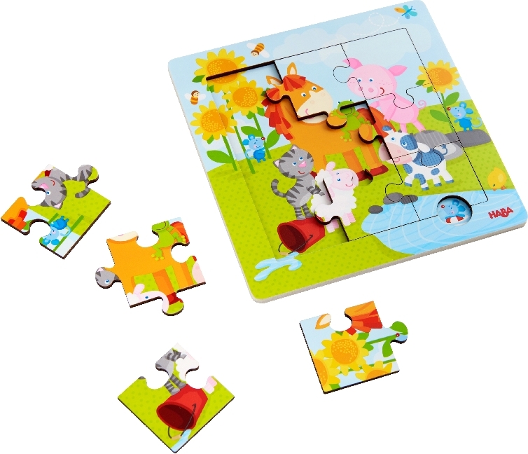 Cover: 4010168235103 | Holzrahmen-Puzzle Tierfreunde (Kinderpuzzle) | Spiel | 1303767001