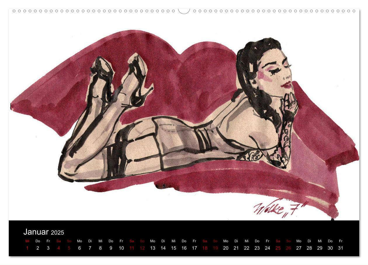 Bild: 9783435381814 | Burlesque 2 - Quickies von SARA HORWATH (Wandkalender 2025 DIN A2...