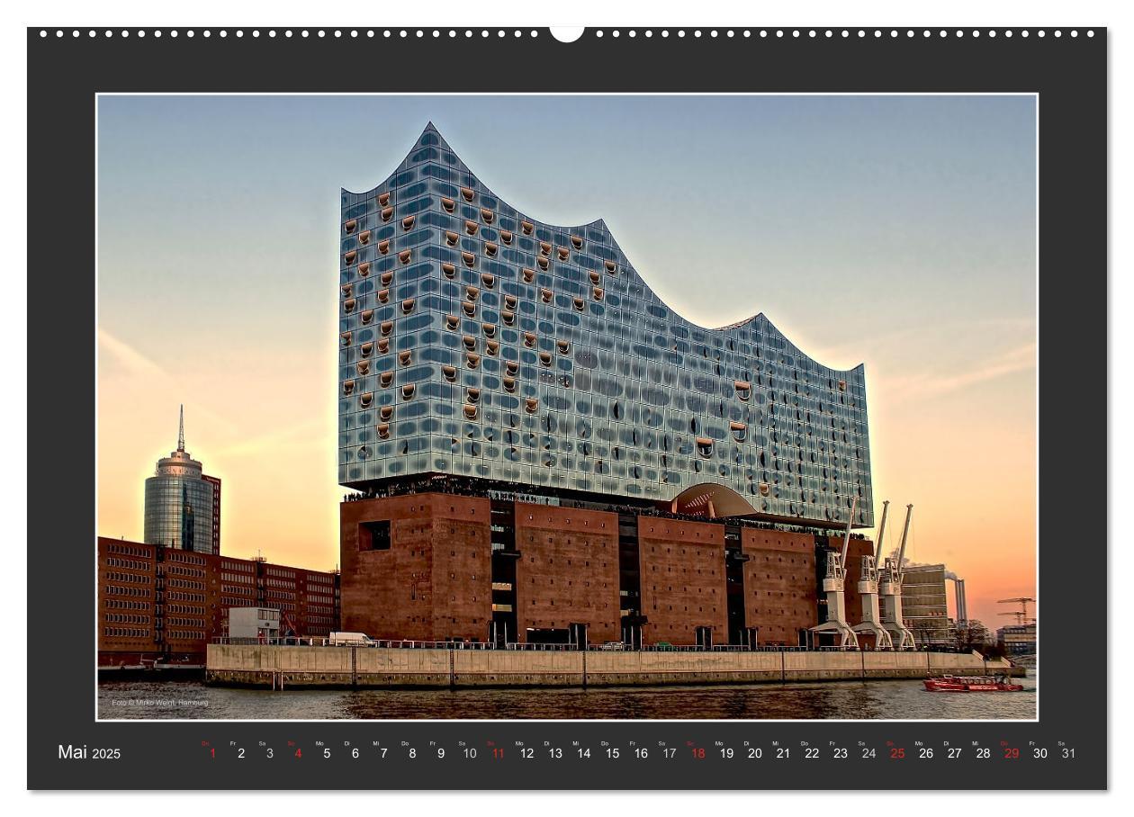 Bild: 9783435329403 | Die Elbphilharmonie Hamburg (Wandkalender 2025 DIN A2 quer),...