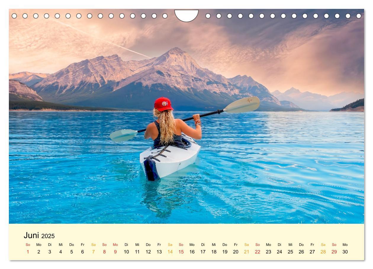 Bild: 9783383923432 | Kajak Abenteuer (Wandkalender 2025 DIN A4 quer), CALVENDO...