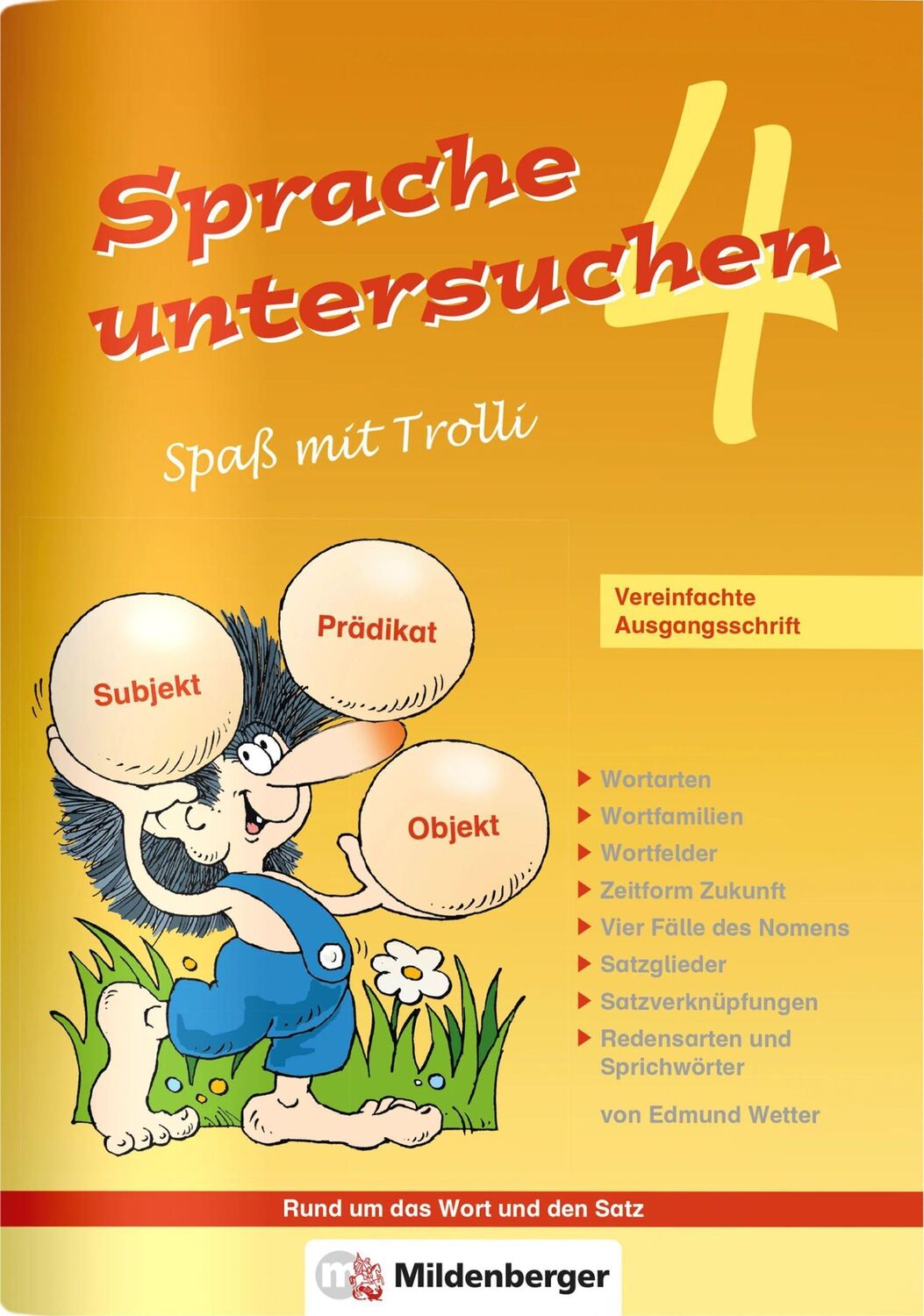 Cover: 9783619445509 | Sprache untersuchen-Spaß mit Trolli 4 | Vereinfachte Ausgangsschrift