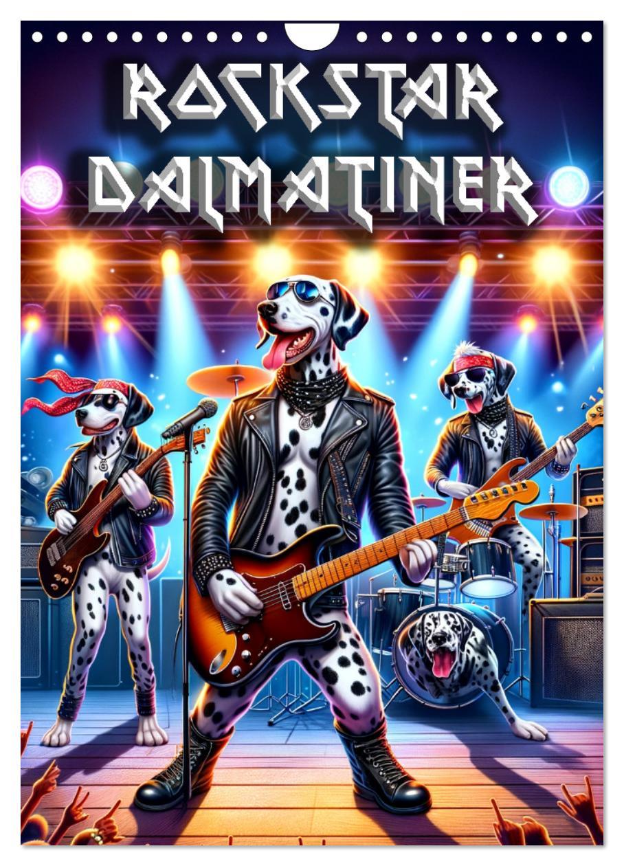 Cover: 9783383764912 | Rockstar Dalmatiner (Wandkalender 2025 DIN A4 hoch), CALVENDO...