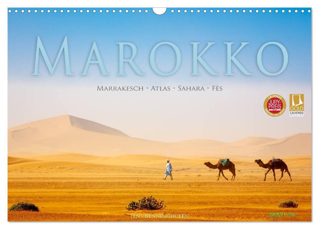 Cover: 9783435477531 | Marokko: Marrakesch, Atlas, Sahara, Fès (Wandkalender 2025 DIN A3...