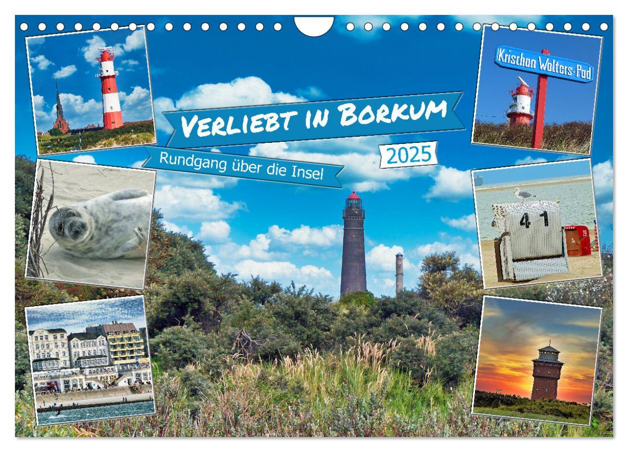 Cover: 9783383823749 | Verliebt in Borkum (Wandkalender 2025 DIN A4 quer), CALVENDO...