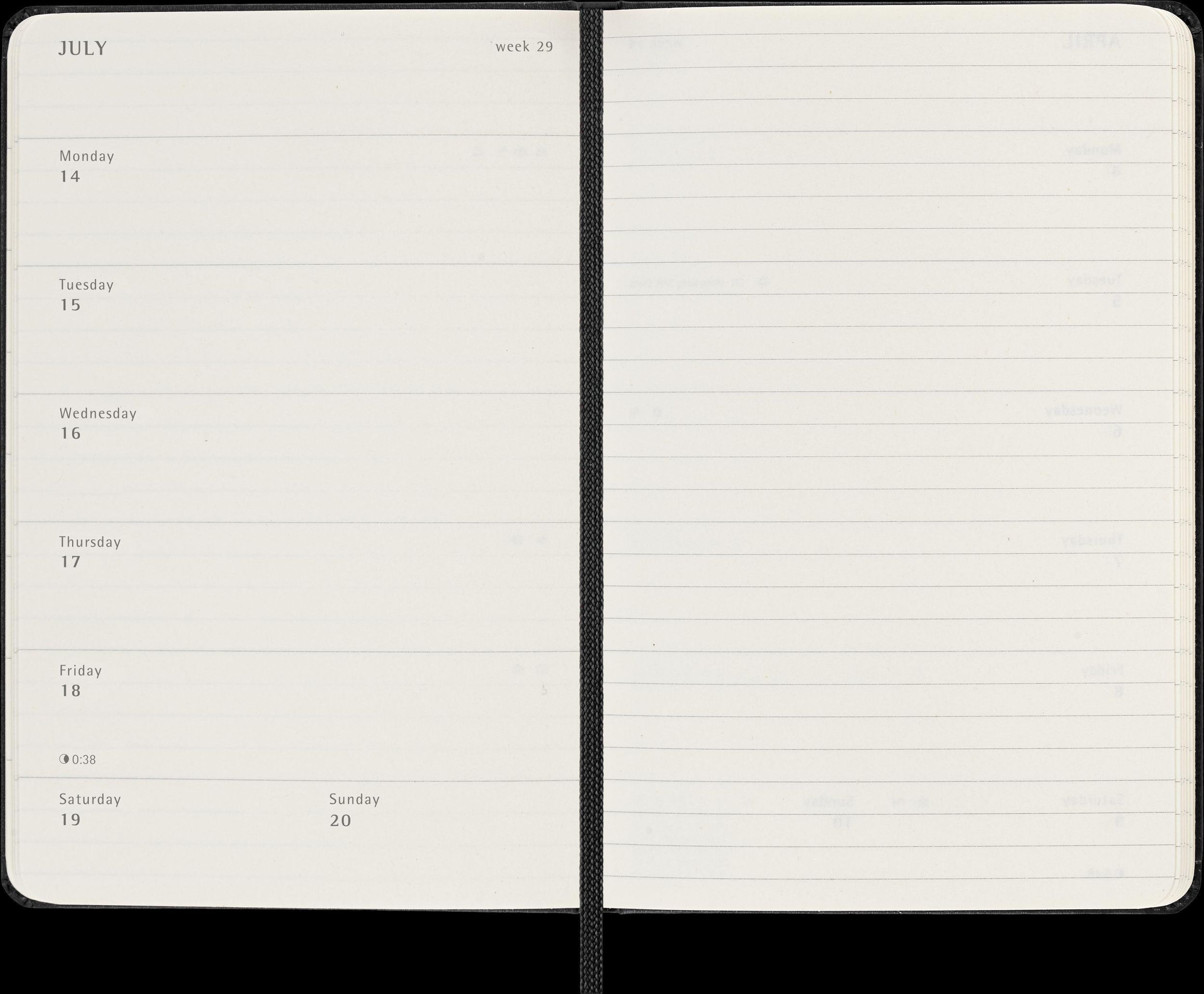 Bild: 8056999270629 | Moleskine 18 Monate Wochen Notizkalender 2024/2025, P/A6, 1 Wo = 1...