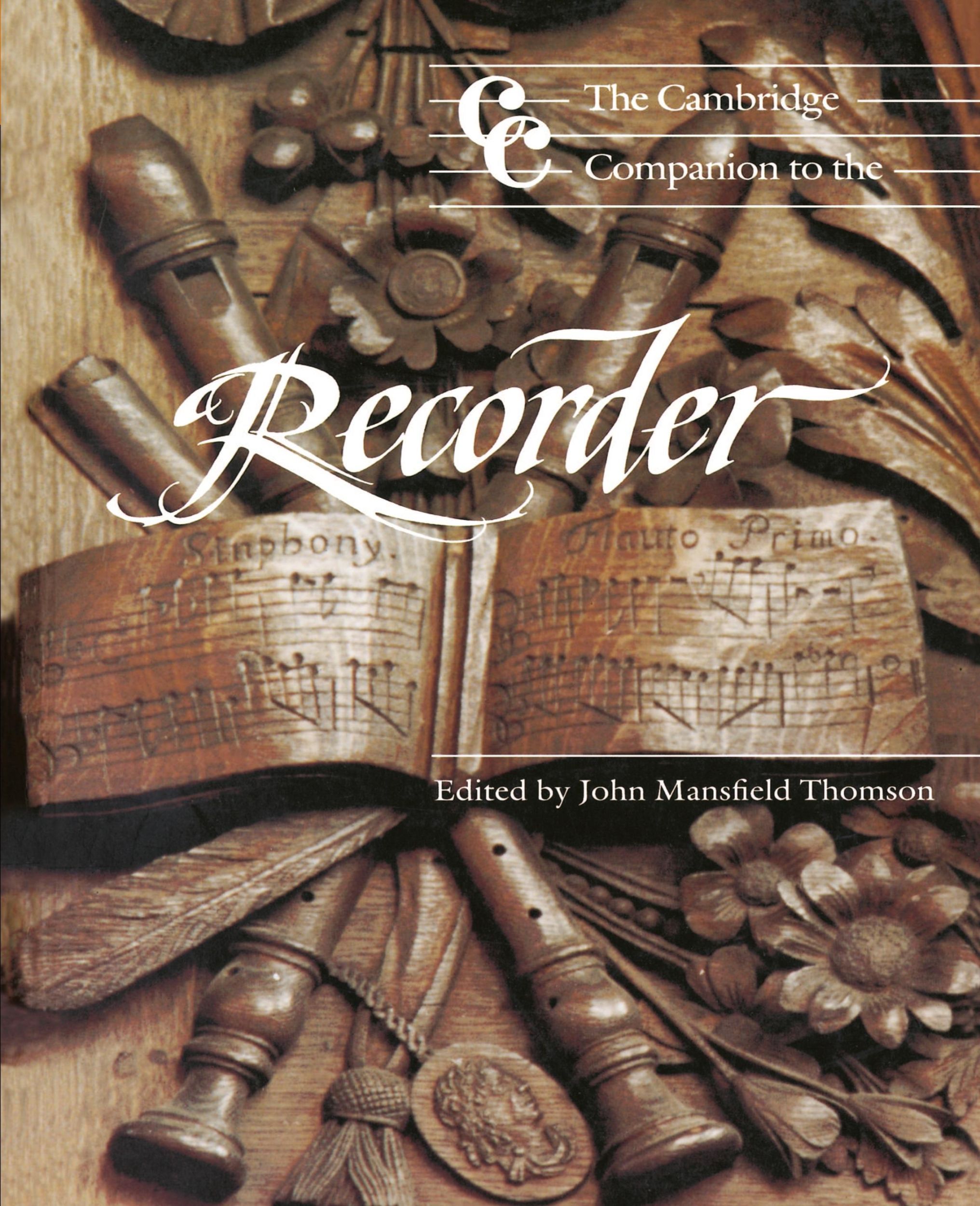 Cover: 9780521358163 | The Cambridge Companion to the Recorder | Thomson (u. a.) | Buch