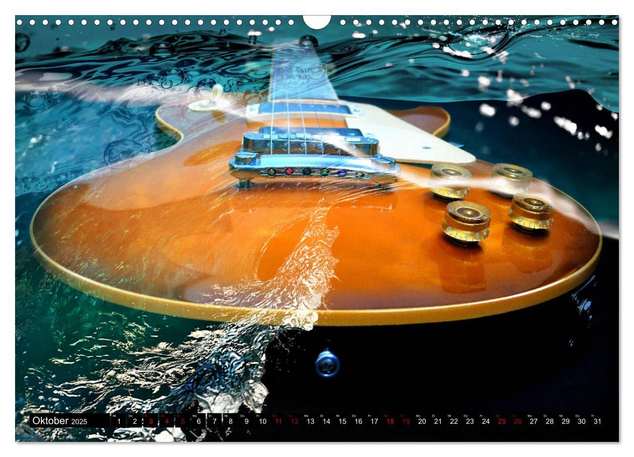 Bild: 9783435105373 | Gitarren im Wasser (Wandkalender 2025 DIN A3 quer), CALVENDO...