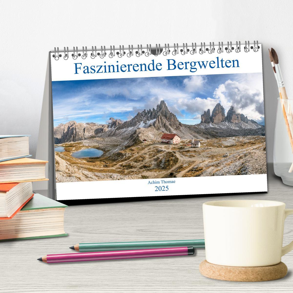 Bild: 9783435308507 | Faszinierende Bergwelten (Tischkalender 2025 DIN A5 quer), CALVENDO...