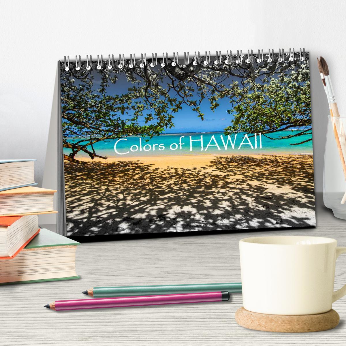 Bild: 9783435792146 | Colors of HAWAII (Tischkalender 2025 DIN A5 quer), CALVENDO...