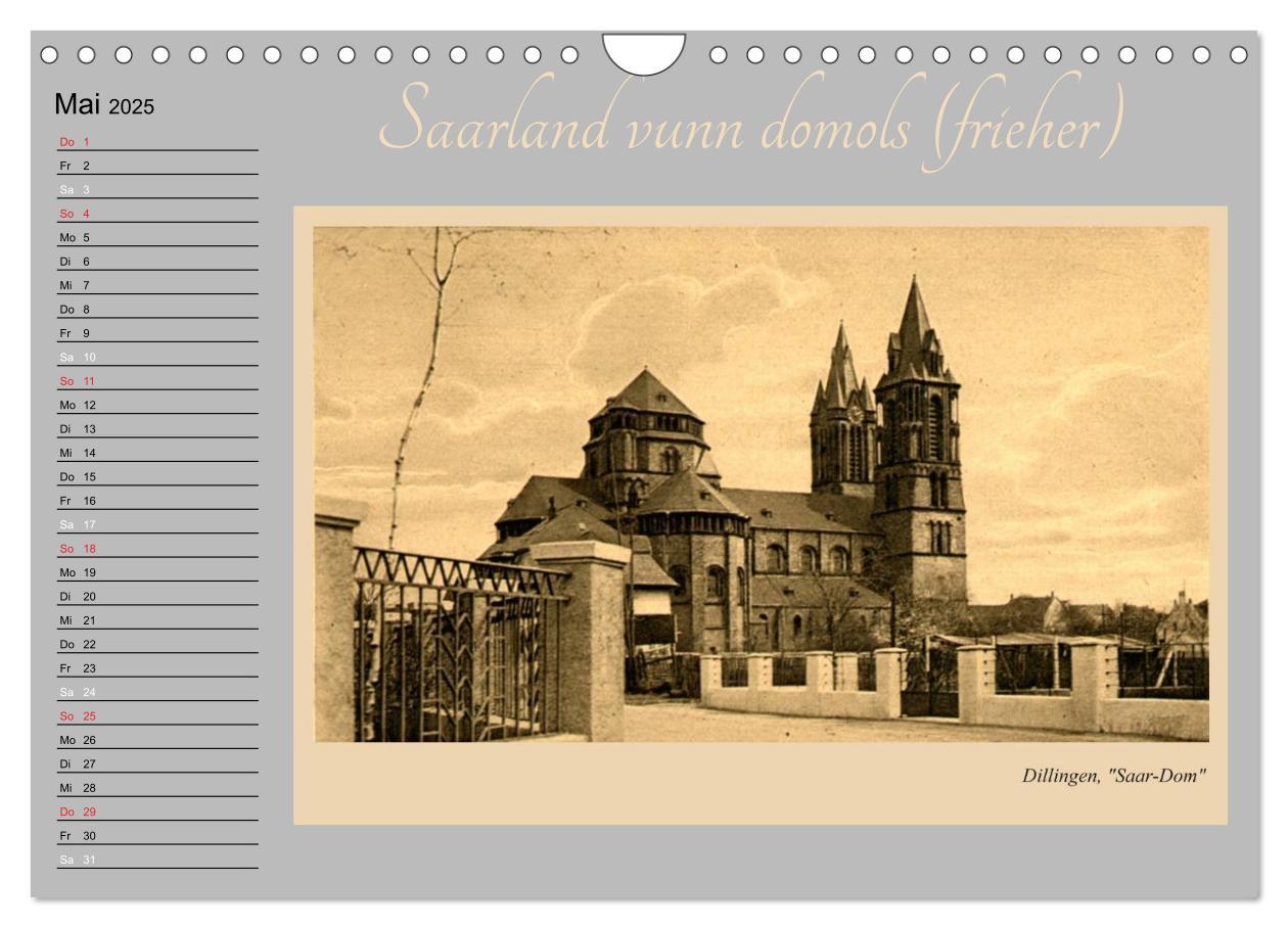 Bild: 9783435520473 | Saarland - vunn domols (frieher) (Wandkalender 2025 DIN A4 quer),...