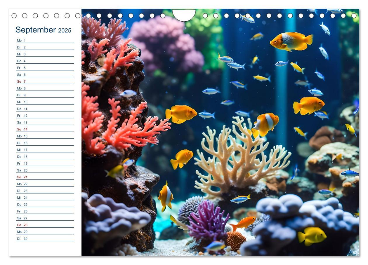 Bild: 9783457144725 | Aquarienzauber - Bunte KI Unterwasserwelten (Wandkalender 2025 DIN...