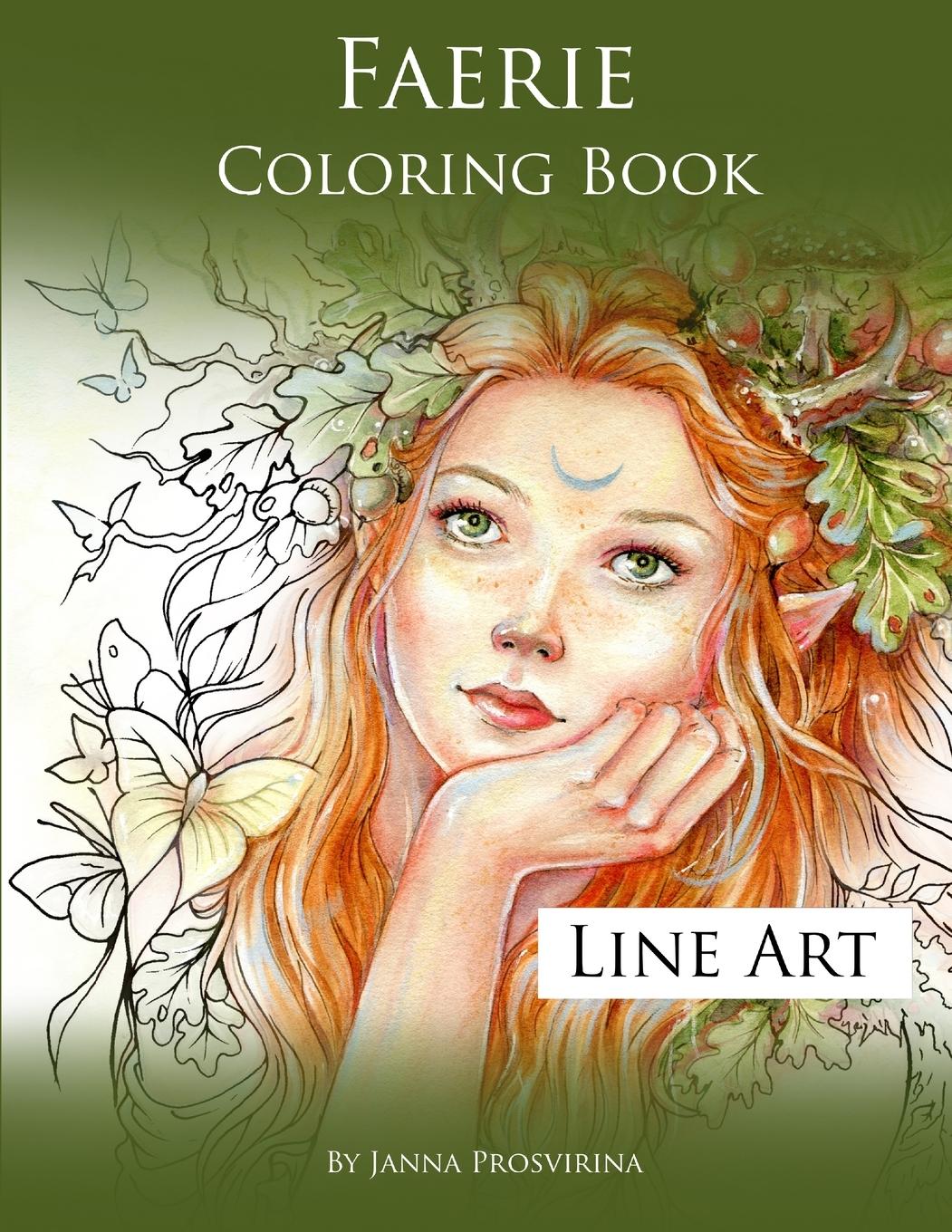 Cover: 9780244747749 | Faerie Coloring Book | Line Art | Janna Prosvirina | Taschenbuch