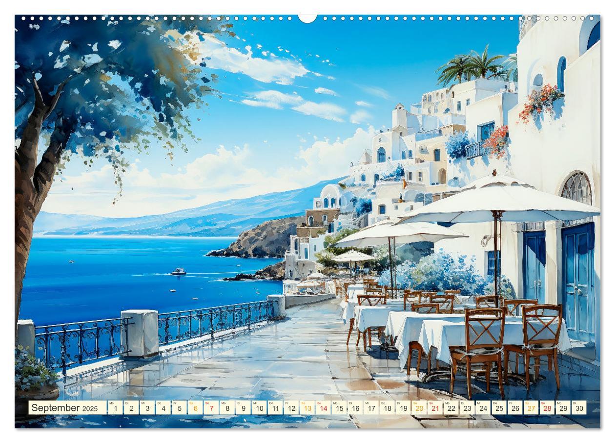 Bild: 9783383865053 | Santorini Inselträume (Wandkalender 2025 DIN A2 quer), CALVENDO...