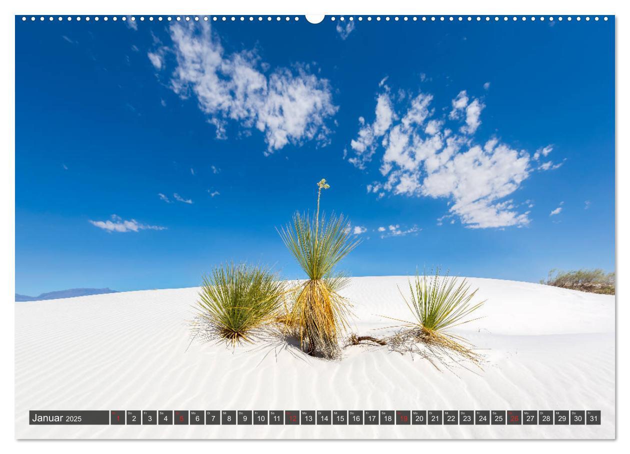 Bild: 9783435209835 | WHITE SANDS Die weiße Wüste in New Mexico (Wandkalender 2025 DIN A2...