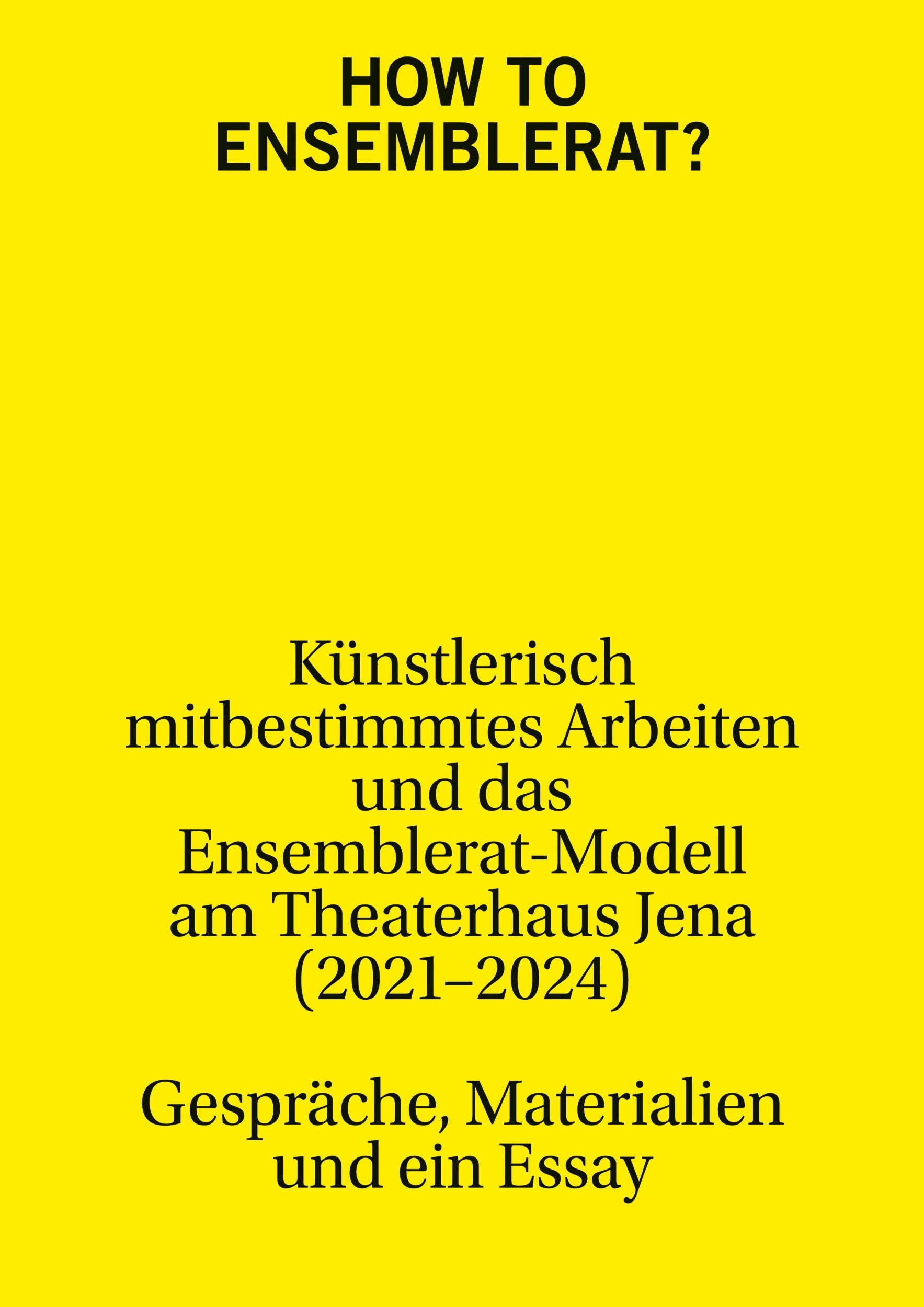 Cover: 9783759758729 | How to Ensemblerat? | Hannah Baumann (u. a.) | Taschenbuch | Paperback