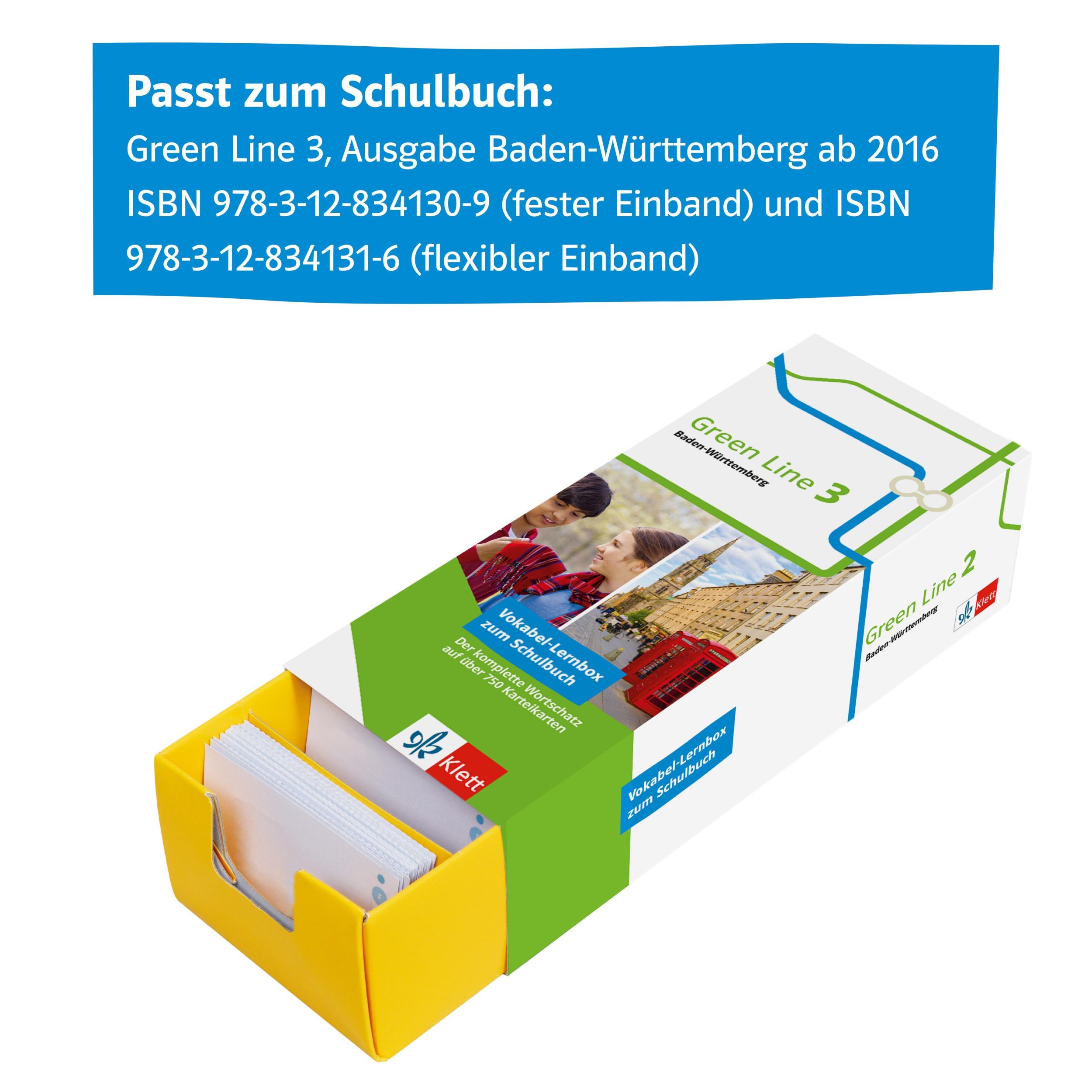 Bild: 9783129240465 | Vokabel-Lernbox zum Schulbuch. Green Line 3 Baden-Württemberg....