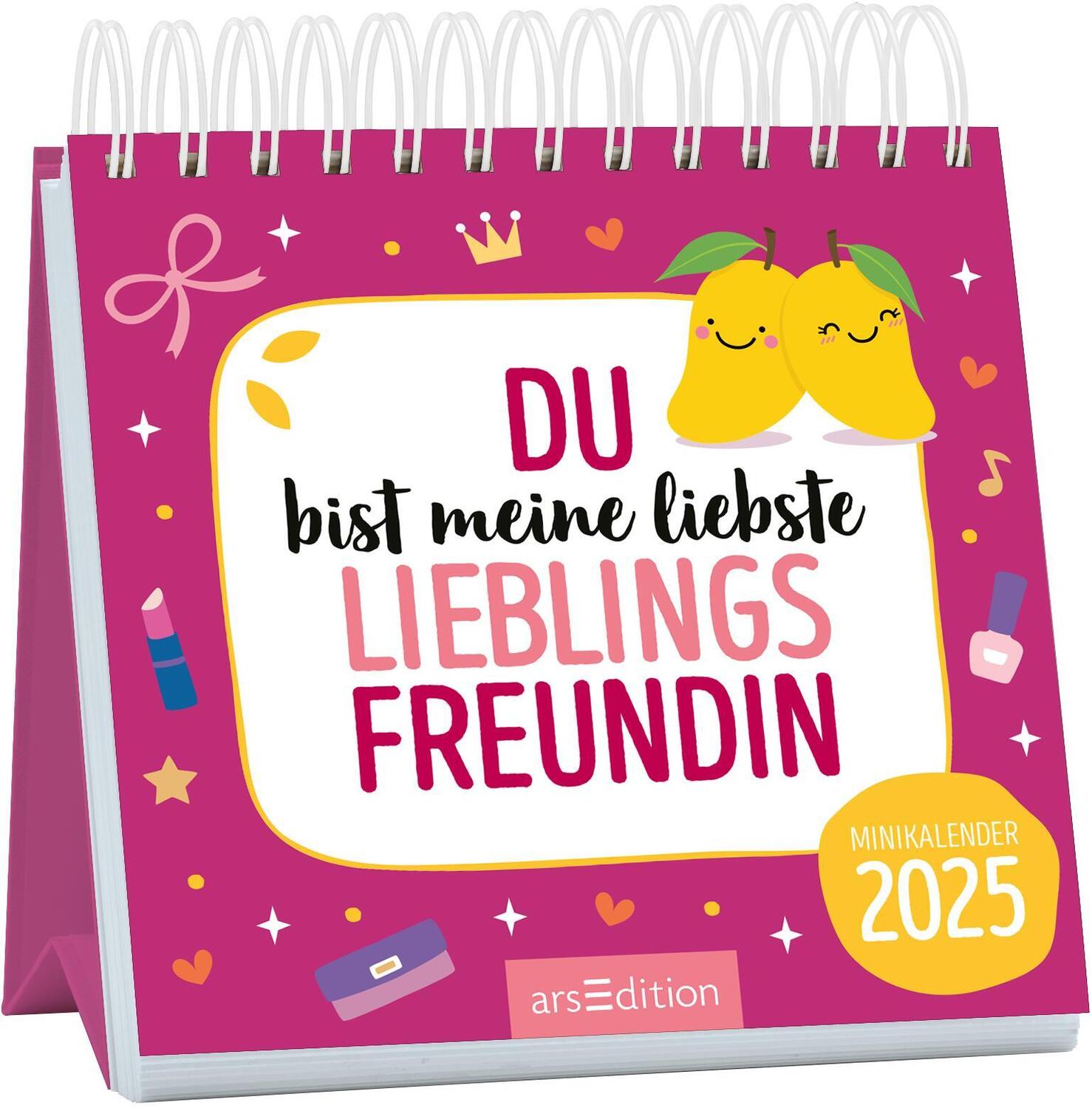 Cover: 4014489132950 | Mini-Monatskalender Du bist meine liebste Lieblingsfreundin 2025