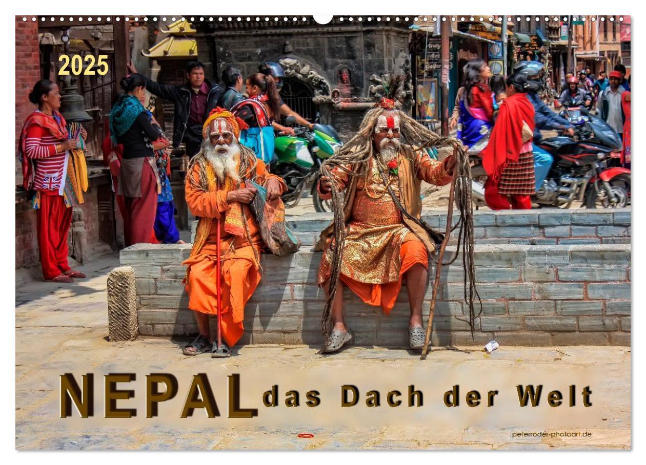 Cover: 9783435557622 | Nepal - das Dach der Welt (Wandkalender 2025 DIN A2 quer), CALVENDO...