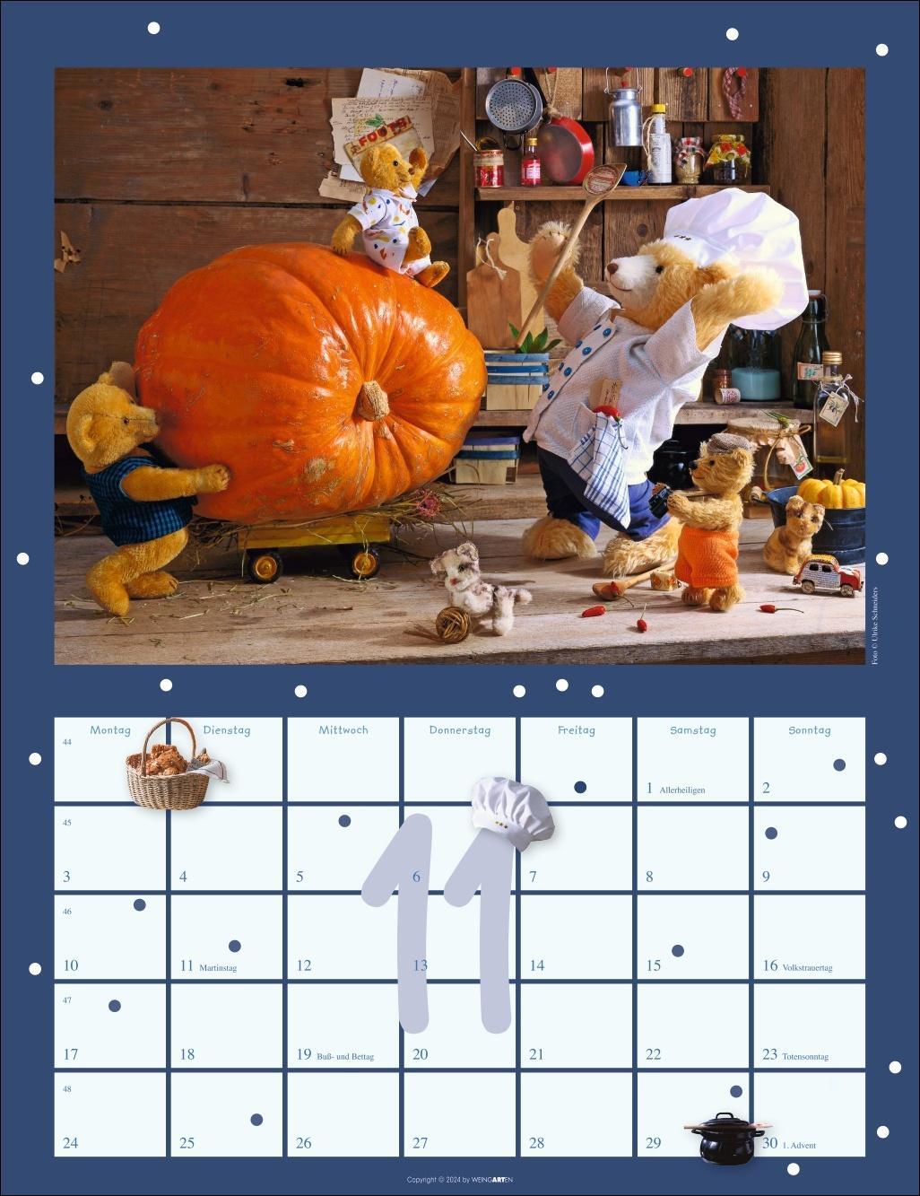 Bild: 9783839900512 | Teddybären Kalender 2025 | Kalender | Spiralbindung | 14 S. | Deutsch