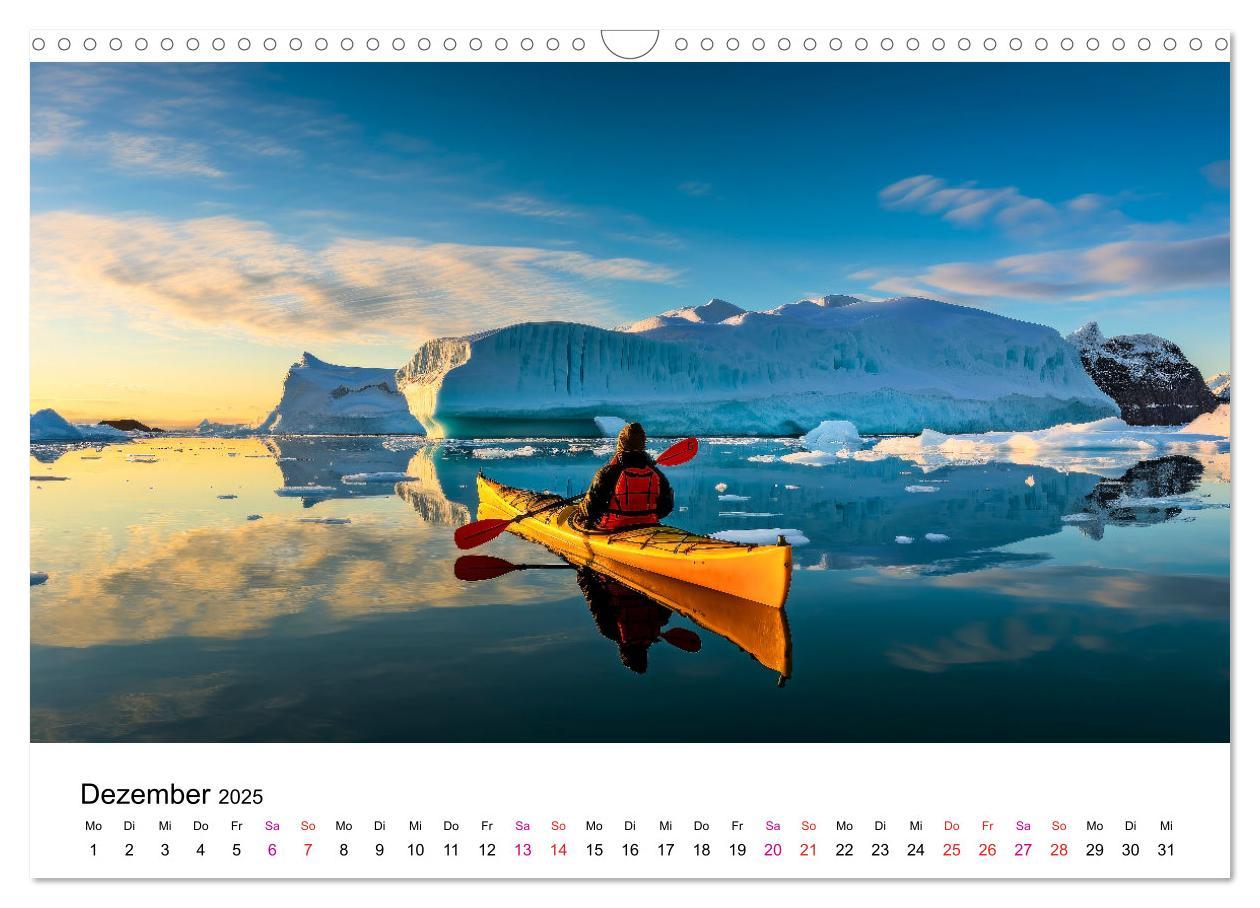 Bild: 9783457140109 | Kajak Erlebnisse (Wandkalender 2025 DIN A3 quer), CALVENDO...