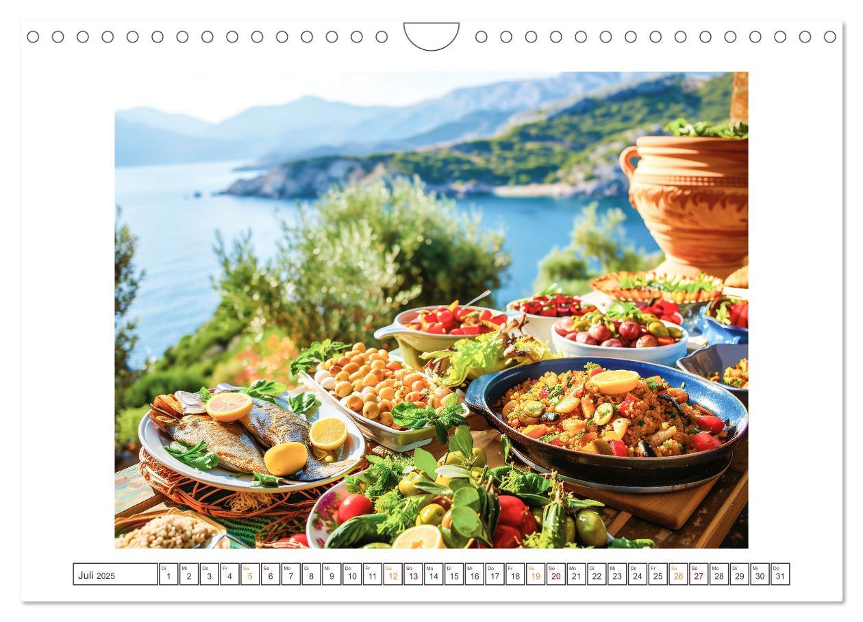 Bild: 9783383809750 | Mediterrane Küche (Wandkalender 2025 DIN A4 quer), CALVENDO...