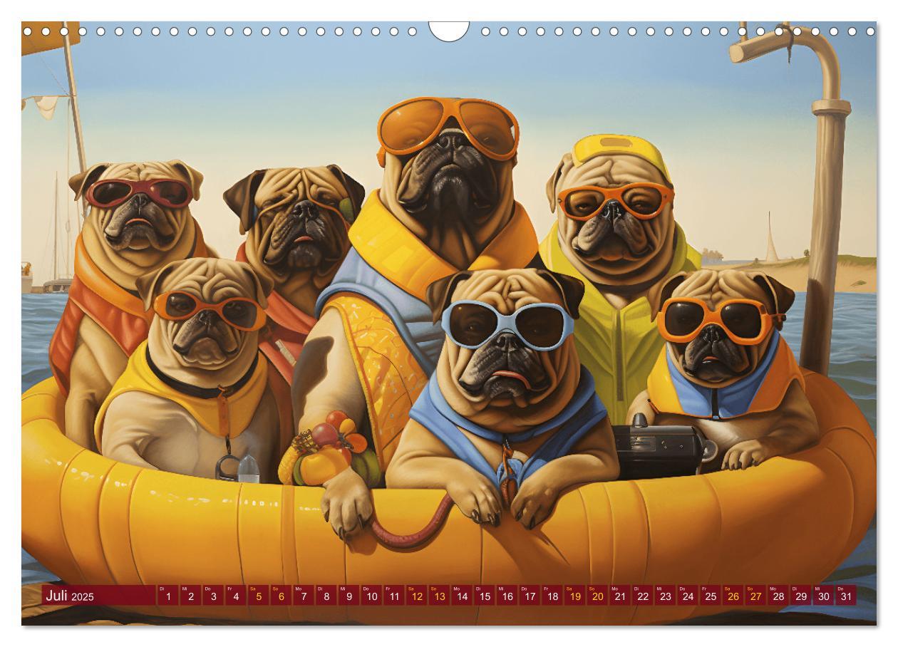 Bild: 9783383854705 | Boteros Hunde - Kunstvoller Kalender im Stile des Boterismo...