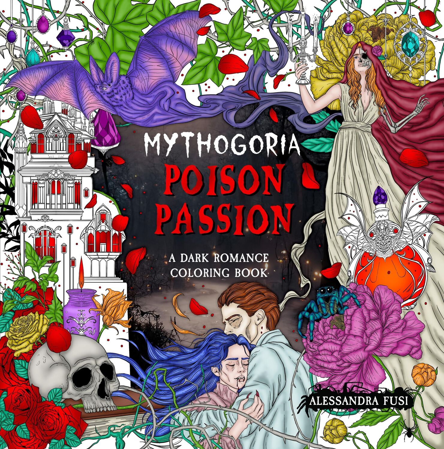 Cover: 9781250339867 | Mythogoria: Poison Passion | A Dark Romance Coloring Book | Fusi