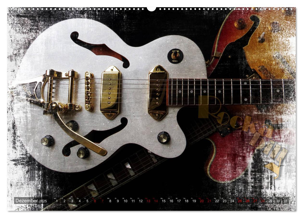 Bild: 9783435443468 | Gitarren - Grunge Style (Wandkalender 2025 DIN A2 quer), CALVENDO...