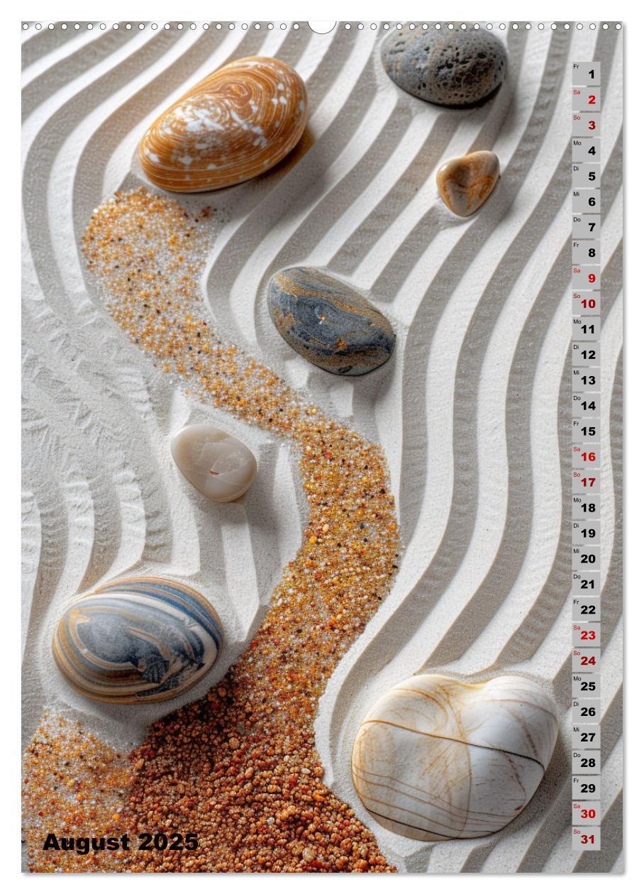 Bild: 9783457131053 | Zen aus Sand (Wandkalender 2025 DIN A2 hoch), CALVENDO Monatskalender