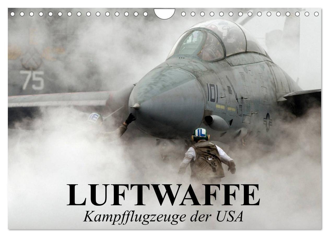 Cover: 9783435619085 | Luftwaffe. Kampfflugzeuge der USA (Wandkalender 2025 DIN A4 quer),...