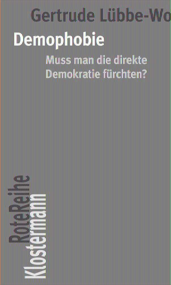 Cover: 9783465046134 | Demophobie | Muss man die direkte Demokratie fürchten? | Lübbe-Wolff