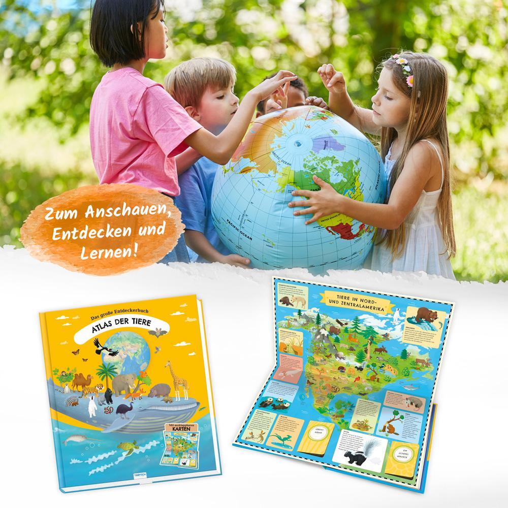 Bild: 9783965526761 | Trötsch Kinderatlas Das große Entdeckerbuch Atlas der Tiere | Co.KG