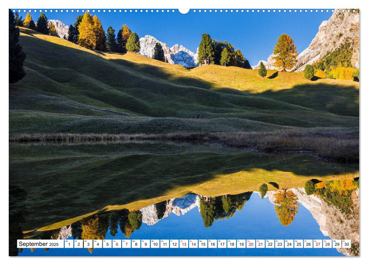 Bild: 9783435125289 | Alpen gespiegelt (Wandkalender 2025 DIN A2 quer), CALVENDO...