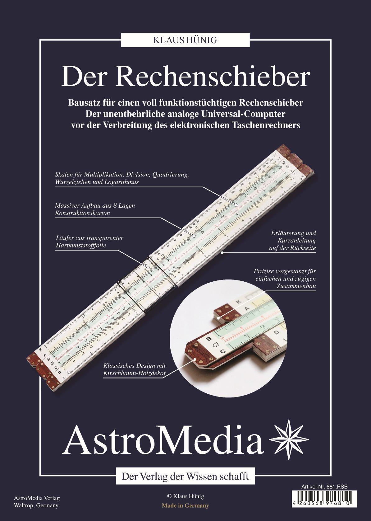 Cover: 4260568976810 | Der Rechenschieber | Klaus Hünig | Deutsch | 2020 | AstroMedia GmbH